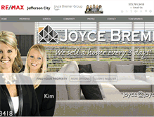 Tablet Screenshot of joycebremer.com
